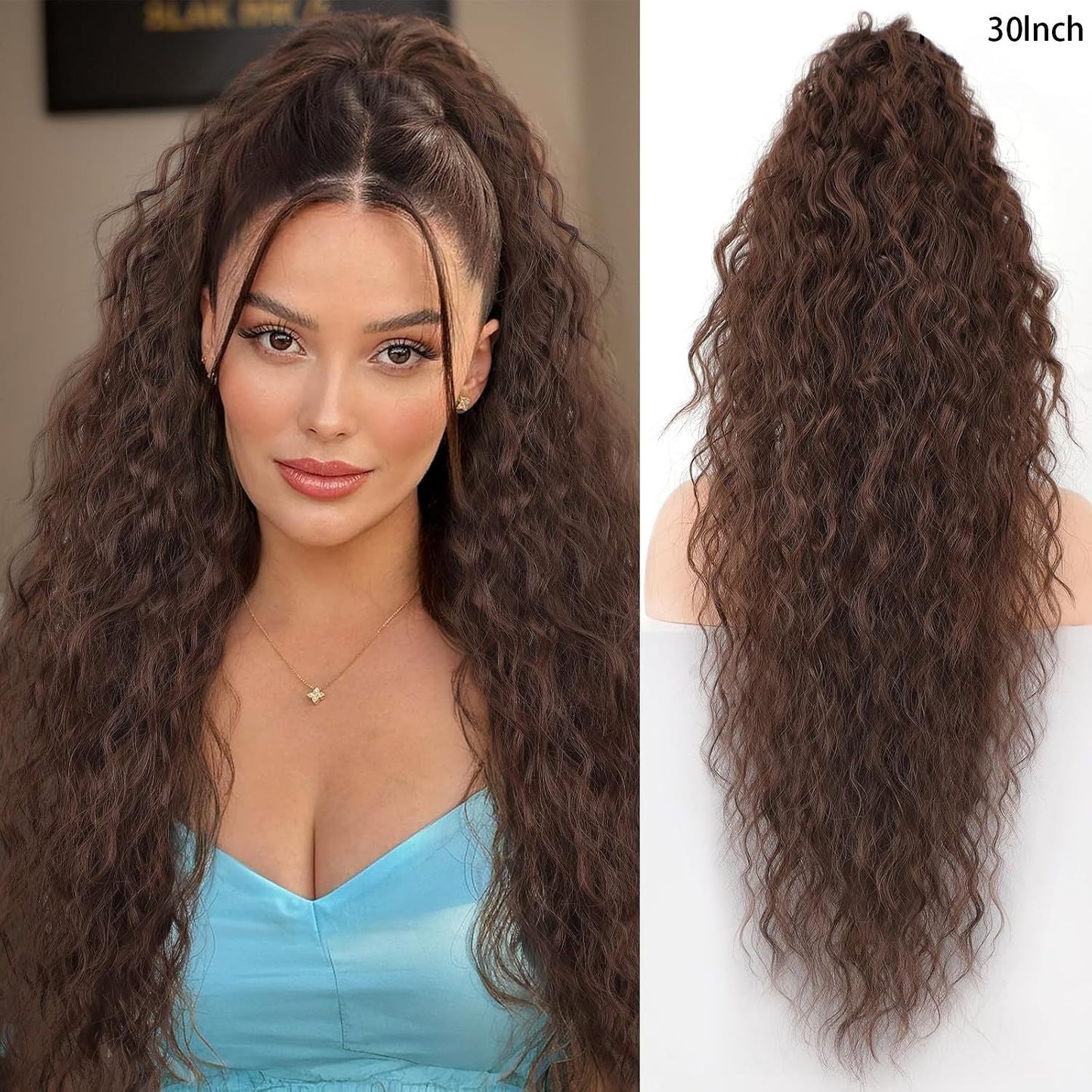 ✨ Now 45% OFF⚡Clip-in Big Wavy Ponytail Extension