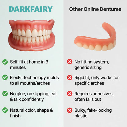 🦷Ends Today: 70% OFF! DarkFairy GelFit Functional Dentures & Make you more confident