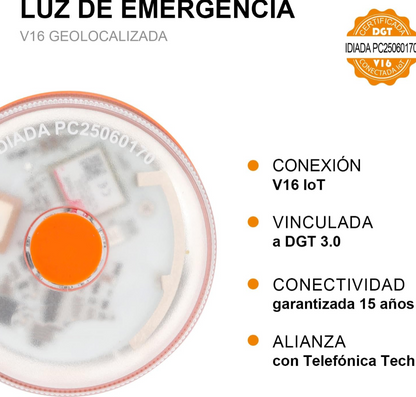 ⭐Black Friday Oferta⭐Luz de Emergencia V16 DGT 3.0 – Aprobada 2026, Magnética IP54 – Cumple con la Normativa 2026