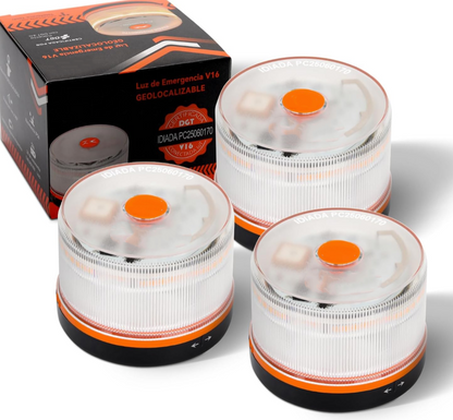 ⭐Black Friday Oferta⭐ Luz de Emergencia V16 DGT 3.0 – Aprobada 2026, Magnética IP54 – Cumple con la Normativa 2026.