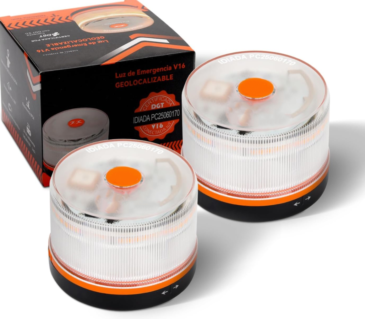 ⭐Black Friday Oferta⭐ Luz de Emergencia V16 DGT 3.0 – Aprobada 2026, Magnética IP54 – Cumple con la Normativa 2026.