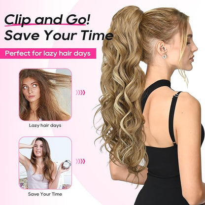 ✨ Now 45% OFF⚡Clip-in Big Wavy Ponytail Extension