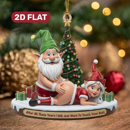 🎅 Adult Naughty Elf Ornament — The Holiday Décor That Doesn’t Play It Safe