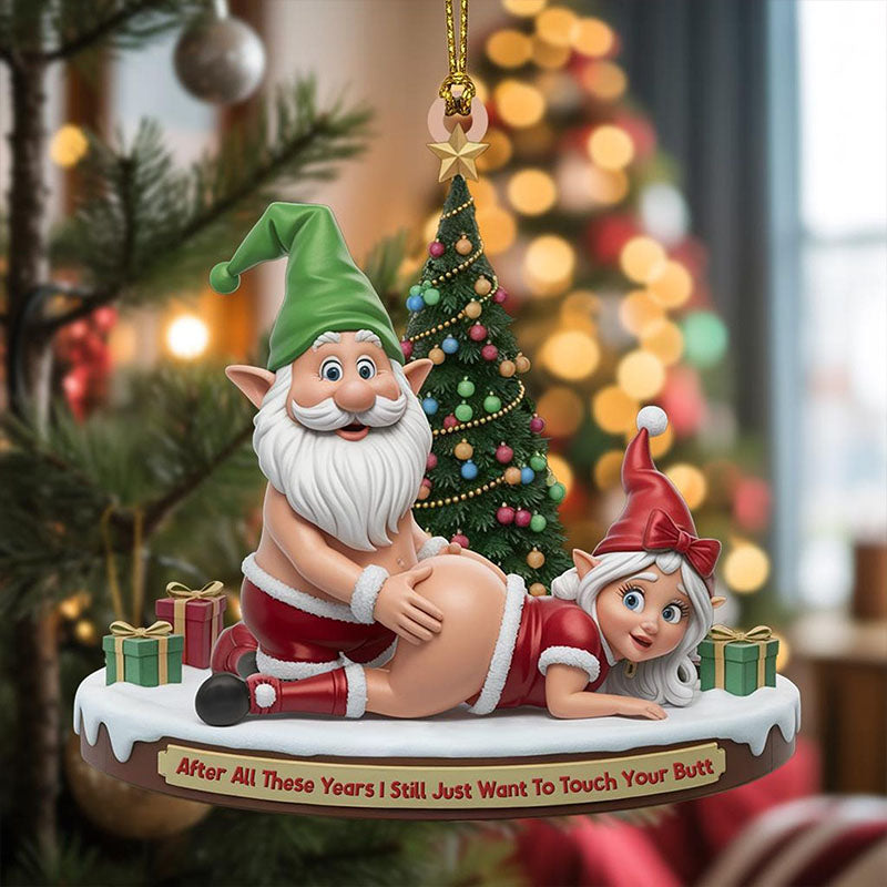 🎅 Adult Naughty Elf Ornament — The Holiday Décor That Doesn’t Play It Safe