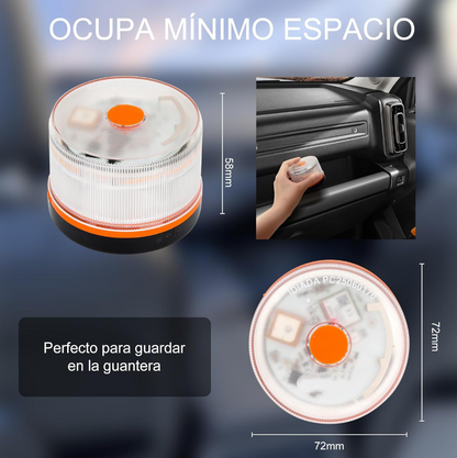 ⭐Black Friday Oferta⭐ Luz de Emergencia V16 DGT 3.0 – Aprobada 2026, Magnética IP54 – Cumple con la Normativa 2026.