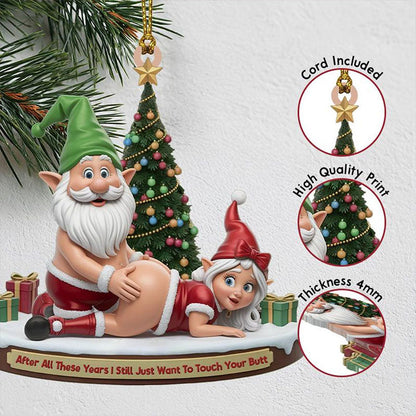 🎅 Adult Naughty Elf Ornament — The Holiday Décor That Doesn’t Play It Safe