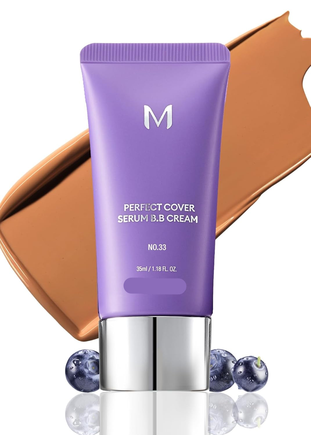 M PERFECT COVER SERUM BB CREAM No.45 Deep Mocha- Deep with Cool Undertone, BB Cream by Cardi B Pick, Skin Tint, Tinted Moisturizer, Skin Care Foundation Makeup, Korean Makeup, 1.18 Fl oz