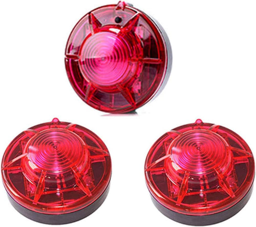 3 Pack LED Road Flares Roadside Flashing Emergency Lights Beacon luminous with Magnetic Base for Vehicle and Outdoor Sports.(Red)