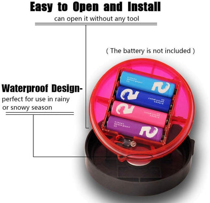 3 Pack LED Road Flares Roadside Flashing Emergency Lights Beacon luminous with Magnetic Base for Vehicle and Outdoor Sports.(Red)