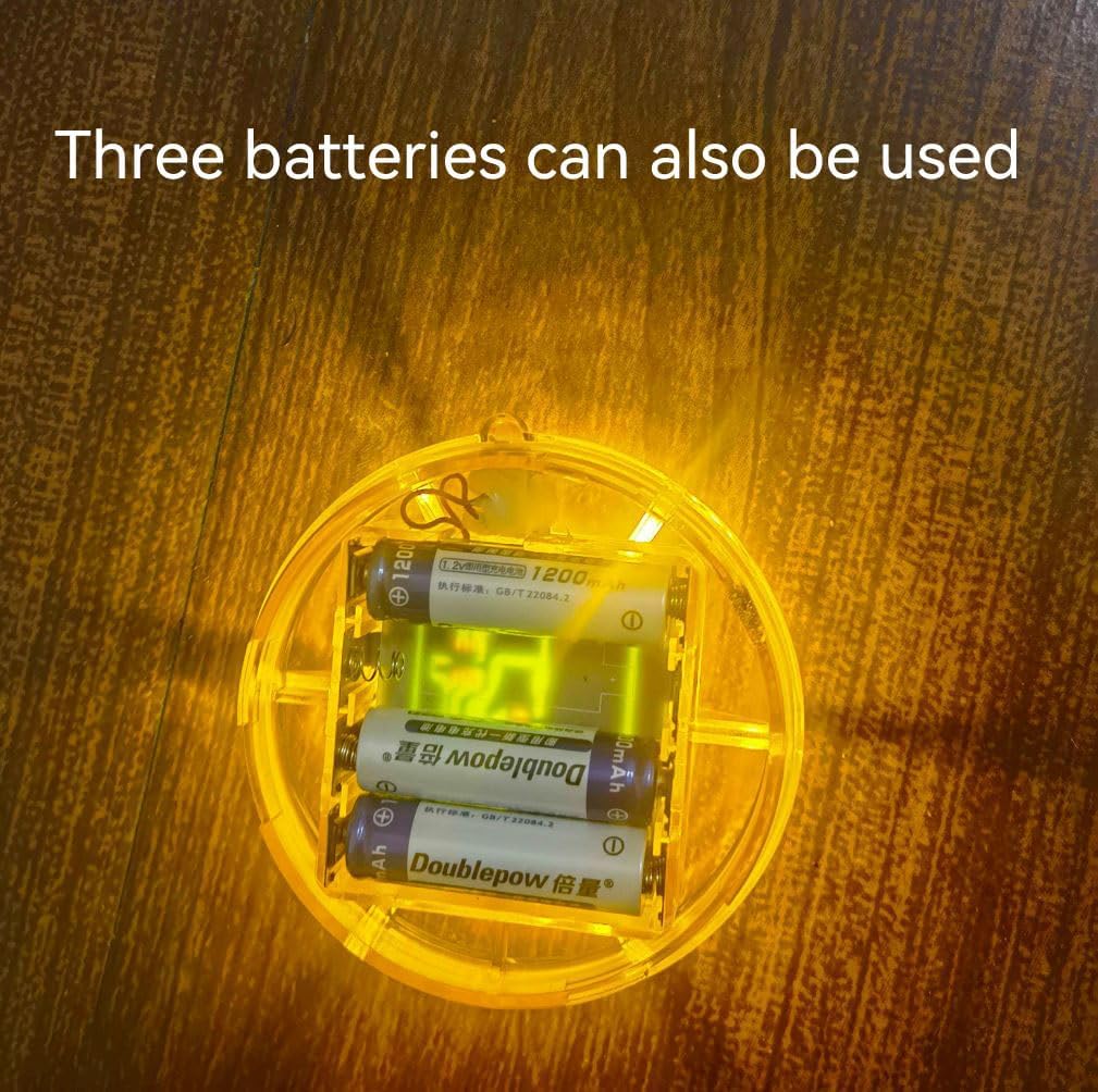 3 Pack LED Road Flares Roadside Flashing Emergency Lights Beacon luminous with Magnetic Base for Vehicle and Outdoor Sports.(Red)