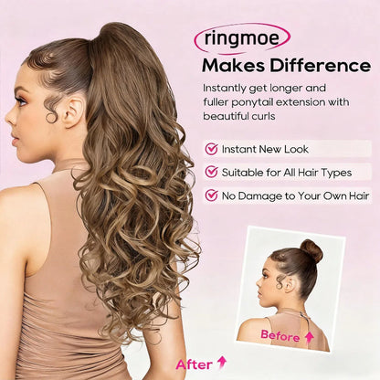 ✨ Now 45% OFF⚡Clip-in Big Wavy Ponytail Extension