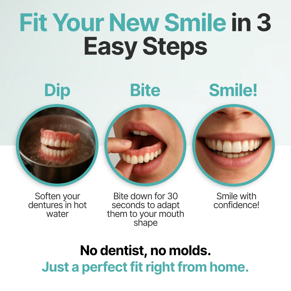 🦷Ends Today: 70% OFF! DarkFairy GelFit Functional Dentures & Make you more confident