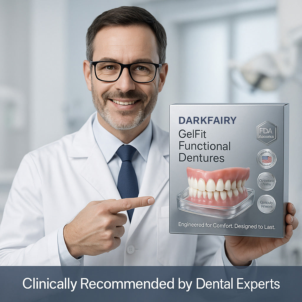 🦷Ends Today: 70% OFF! DarkFairy GelFit Functional Dentures & Make you more confident